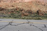 Desert National Park: Rugged Road & Red Rock
