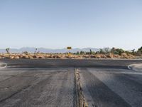 Desert Road at Dawn: Scenic View in California