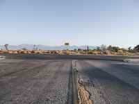 Desert Road at Dawn: Scenic View in California
