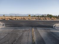 Desert Road at Dawn: Scenic View in California