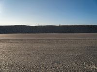 Desert Road in Netherlands on Coastal Holland