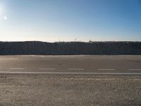 Desert Road in Netherlands on Coastal Holland