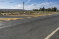 Desert Road in South Africa: Asphalt Landscape 001