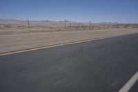 Desert Road in South Africa with Cloudy Horizon