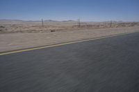 Desert Road in South Africa with Cloudy Horizon