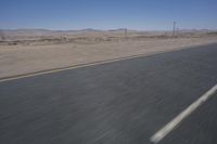 Desert Road in South Africa with Cloudy Horizon