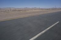 Desert Road in South Africa with Cloudy Horizon