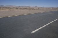 Desert Road in South Africa with Cloudy Horizon
