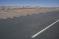 Desert Road in South Africa with Cloudy Horizon