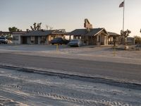 Desert Road Through Suburban Los Angeles at Dawn
