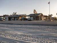 Desert Road Through Suburban Los Angeles at Dawn