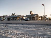 Desert Road Through Suburban Los Angeles at Dawn