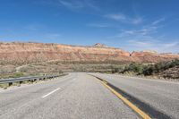 Desert Road Trip Through Mountain Landscape 001