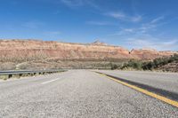 Desert Road Trip Through Mountain Landscape 002
