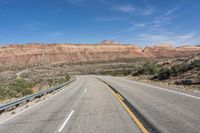 Desert Road Trip Through Mountain Landscape