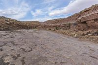 Desert Road Through Utah Mountain Landforms 001