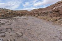 Desert Road Through Utah Mountain Landforms 002