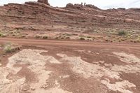 Desert Road in Utah's Rugged Terrain