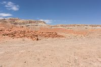 the desert is very sparse, with no people on it and no people walking around