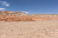 the desert is very sparse, with no people on it and no people walking around