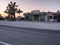 Desert Roads at Dawn in Los Angeles, California
