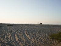 Desert: Sand Dunes under Clear Sky