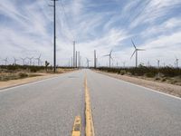 Deserted Asphalt Road in California