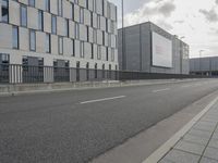 the deserted empty road is empty and it can be seen in a photo taken from outside