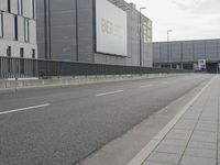 the deserted empty road is empty and it can be seen in a photo taken from outside