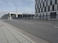 the deserted empty road is empty and it can be seen in a photo taken from outside