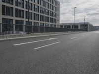 the deserted empty road is empty and it can be seen in a photo taken from outside
