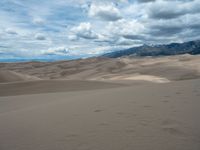 Desolate Landscape: Sand Dunes in Colorado