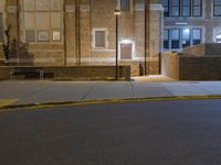 Nighttime Architecture in Detroit's Business District