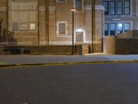 Nighttime Architecture in Detroit's Business District