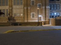 Nighttime Architecture in Detroit's Business District