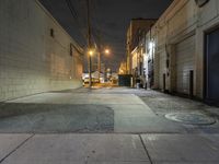 Detroit Dark Alleyway in Low Residential Neighborhood 001