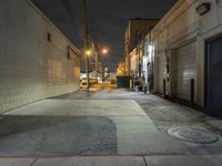 Detroit Dark Alleyway in Low Residential Neighborhood 003