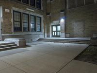 Nighttime Architecture in Detroit, Michigan