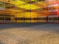 Dirt and Asphalt Surface in a Business District