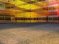 Dirt and Asphalt Surface in a Business District