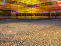 Dirt and Asphalt Surface in a Business District