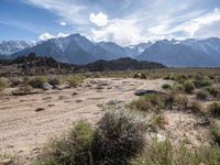 Dirt Road Through Alabama Hills in California, USA