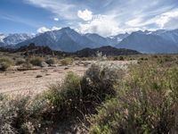 Dirt Road Through Alabama Hills in California, USA