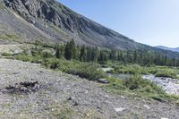 a view of a small mountain lake in the mountains near the ocean of water and rocks