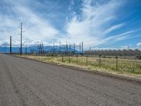 A Scenic Dirt Road: Gravel, Sand, and a Power Plant