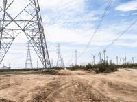Dirt Road in Mojave Desert: Straight Down the Road