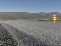 Dirt Road in the Mountain Landscape of Iceland