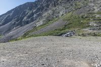 Dirt Road in Colorado Wilderness with Mountain Range