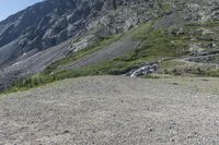 Dirt Road Through Mountain Range in Colorado Wilderness