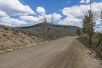 Dirt Road Through Mountain Highland